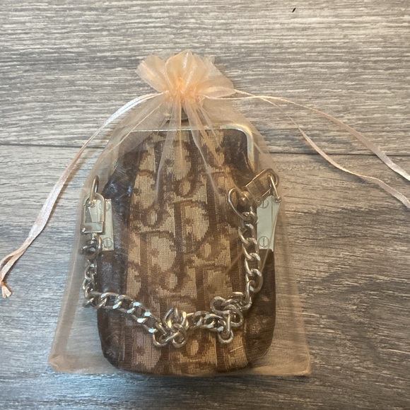 Authentic Christian Dior Vintage Coin Case/ Trotter Pen Case Rare Brown & Tan - Picture 14 of 14